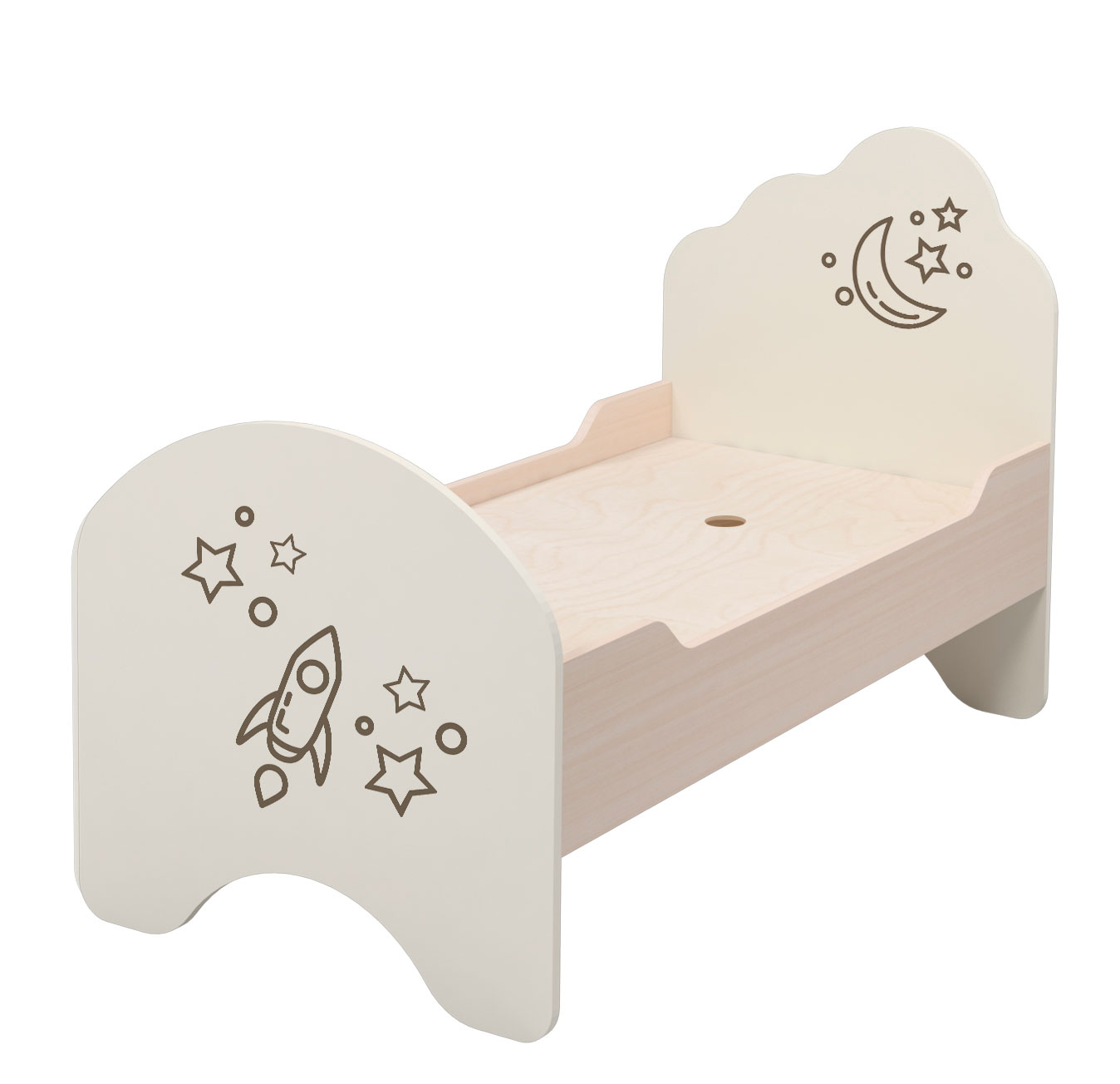 Ліжко дитяче "Таємничий всесвіт" з фотодруком, 1432х634х800 мм (ЛЕОНТЕК) (17502)